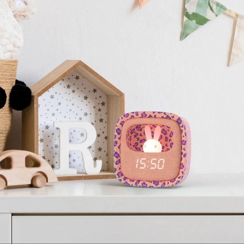 Mobility on Board BILLY CLOCK Licht en klok, Pink Leopard