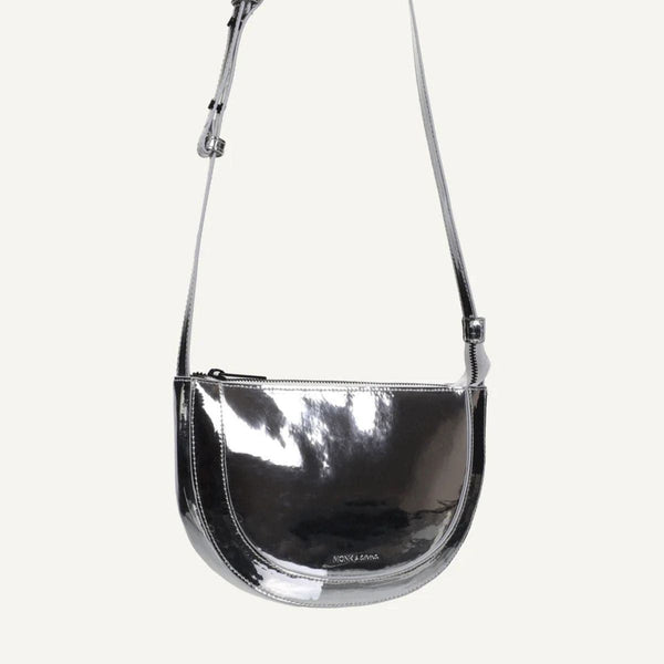 Monk and Anna FAROU half moon  Schoudertas, Silver