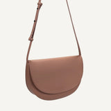Monk and Anna SOMA half moon Vegan lederen Handtas, Clay