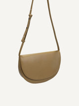 Monk and Anna SOMA half moon Vegan lederen Schoudertas, Wheat