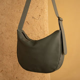 Monk and Anna UMI Vegan lederen Cross body Schoudertas, Ash