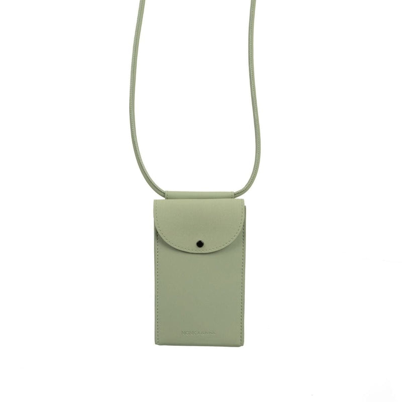 Monk and Anna Vegan lederen Phone Pouch, Peridot
