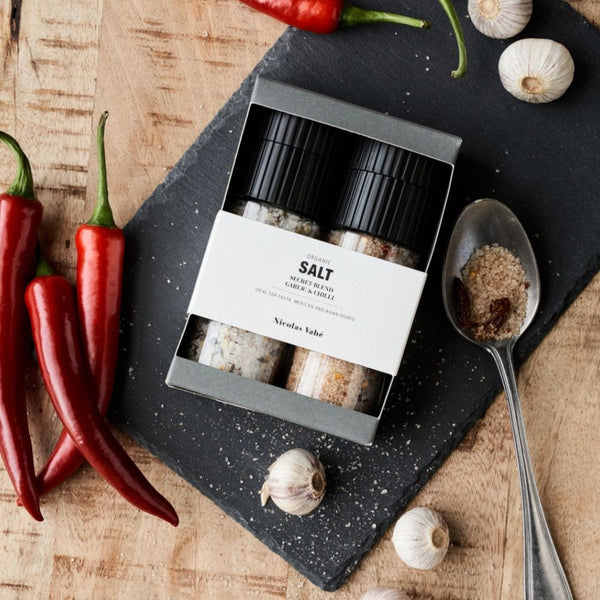 Nicolas Vahé Gift box Zout, Secret Blend Garlic & Chilli