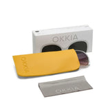 Okkia ANNA Zonnebril, Clear - Black/Pink gradient