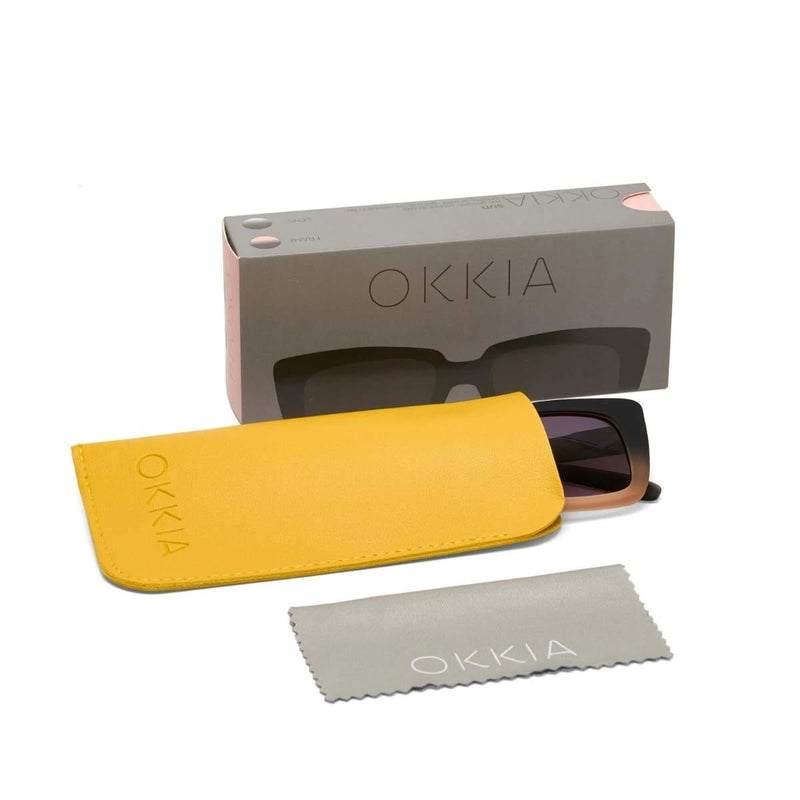 Okkia ELBA Zonnebril, Black Shaded Pink