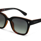 Okkia GIOVANNI Zonnebril, Havana Black - Green