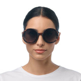 Okkia MONICA Zonnebril, Classic Havana - Gradient green