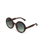 Okkia MONICA Zonnebril, Classic Havana - Gradient green