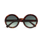Okkia MONICA Zonnebril, Classic Havana - Gradient green