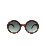 Okkia MONICA Zonnebril, Classic Havana - Gradient green