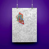 OMY Grote inkleurposter 70 x 100 cm, Magic College