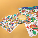 OMY Grote inkleurposter met stickers 70x100cm, Santa's Workshop