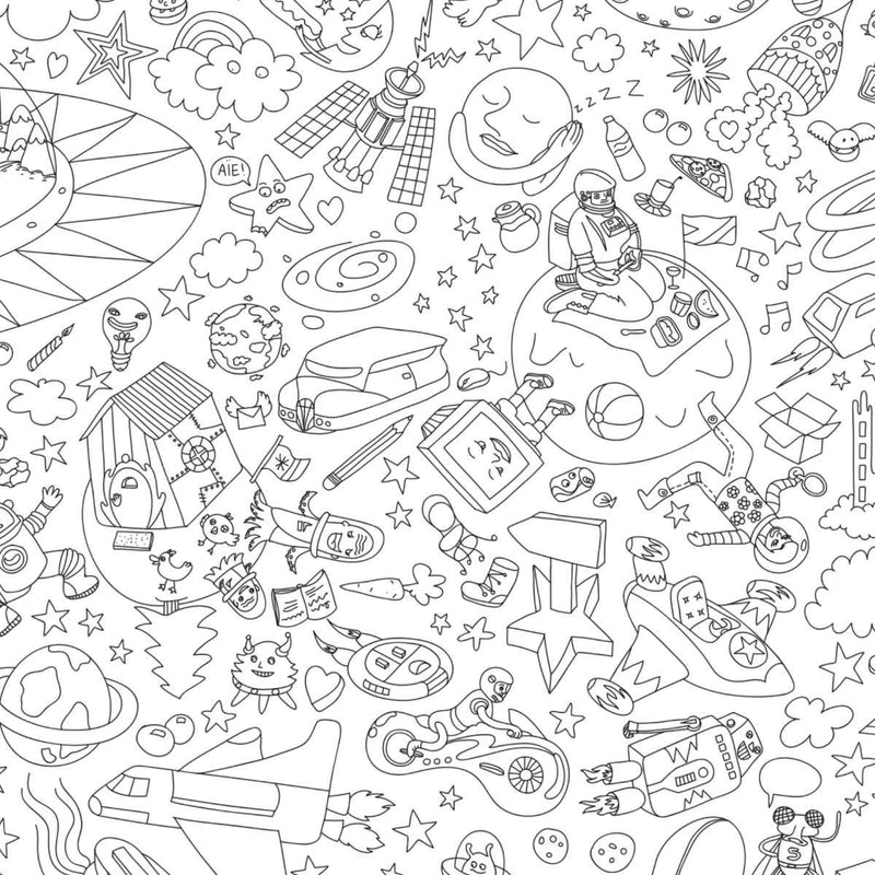 OMY Grote Kleurposter 70 x 100 cm, Kosmos