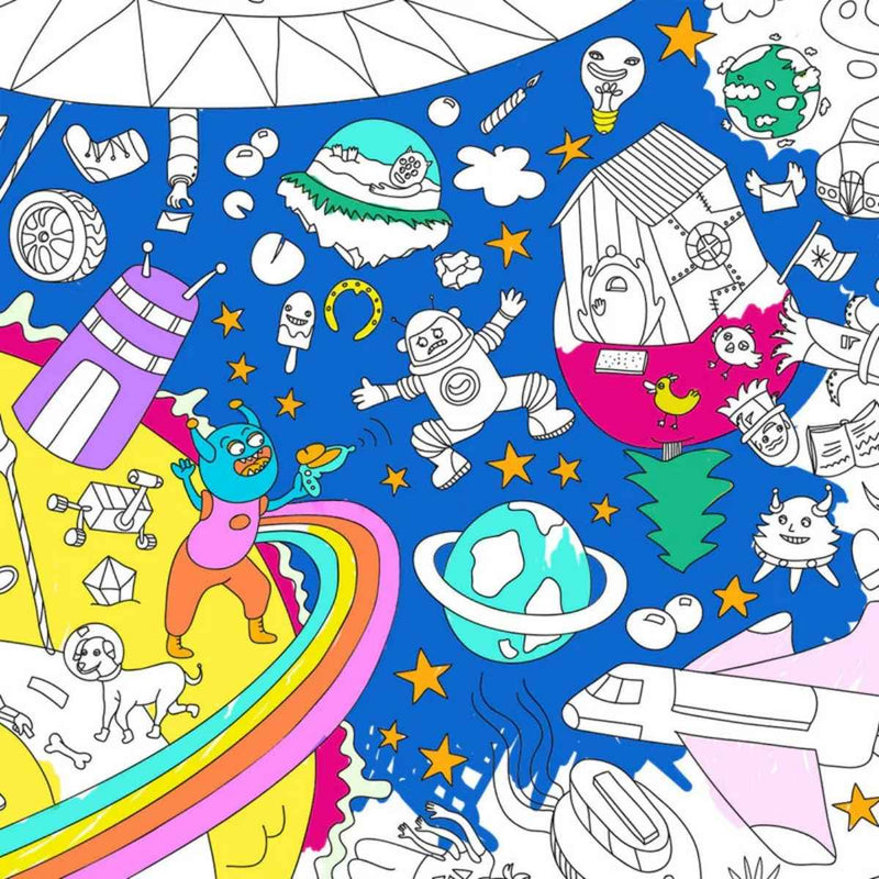 OMY Grote Kleurposter 70 x 100 cm, Kosmos