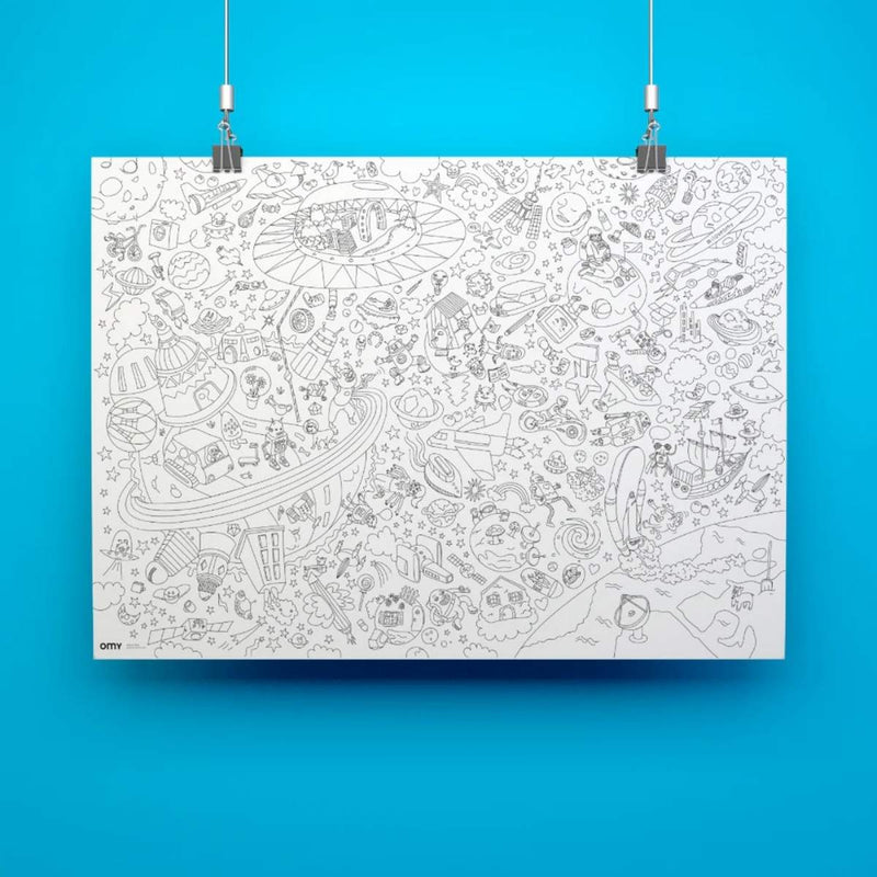 OMY Grote Kleurposter 70 x 100 cm, Kosmos
