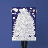 OMY Grote Kleurposter 70 x 100 cm, Magic Tree