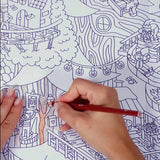 OMY Grote Kleurposter 70 x 100 cm, Magic Tree