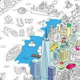 OMY Grote Kleurposter 70x100cm, New York City