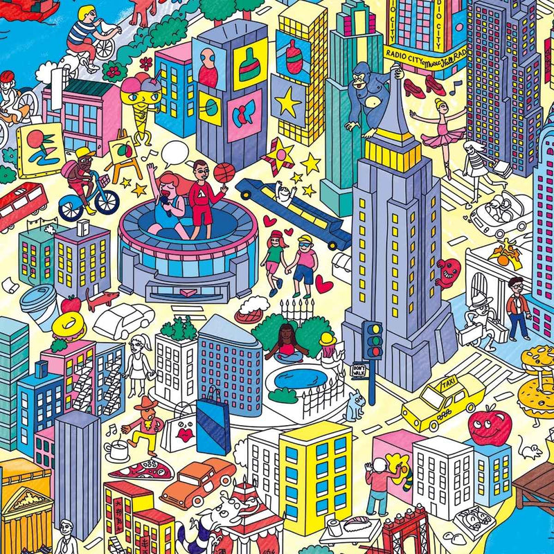 OMY Grote Kleurposter 70x100cm, New York City