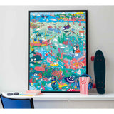 OMY Reuzenposter met stickers 70x100cm, OCEAAN