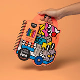 OMY SUPER COLORING Kleurboek met Stickers, Yummy