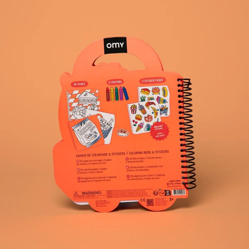 OMY SUPER COLORING Kleurboek met Stickers, Yummy