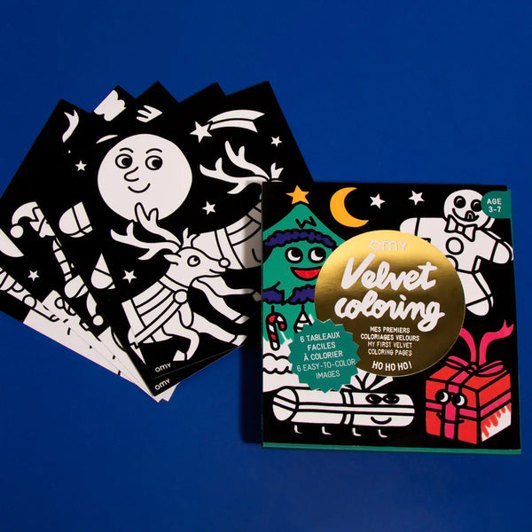 OMY VELVET COLORING Kleurplaten met velours, Ho Ho Ho!