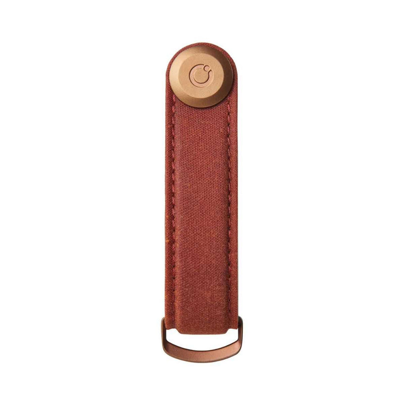 Orbitkey WAXED CANVAS Sleutelhanger, Brick Red