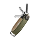 Orbitkey WAXED CANVAS Sleutelhanger, Khaki Green