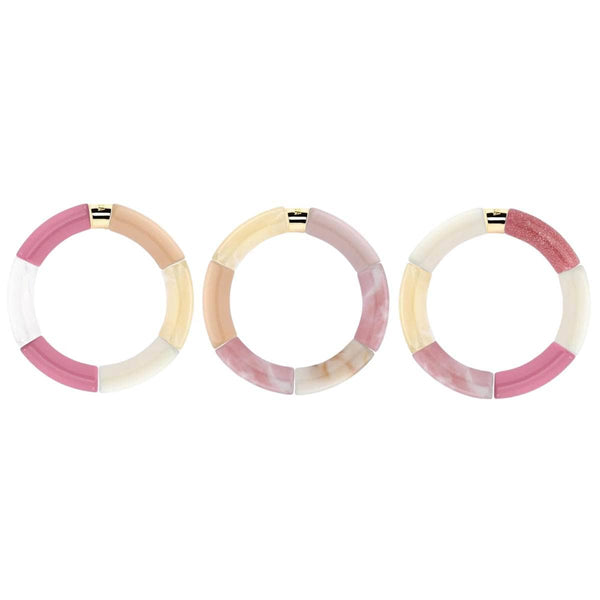 Parabaya PIPOCA Armband - La vie en rose, Rosa