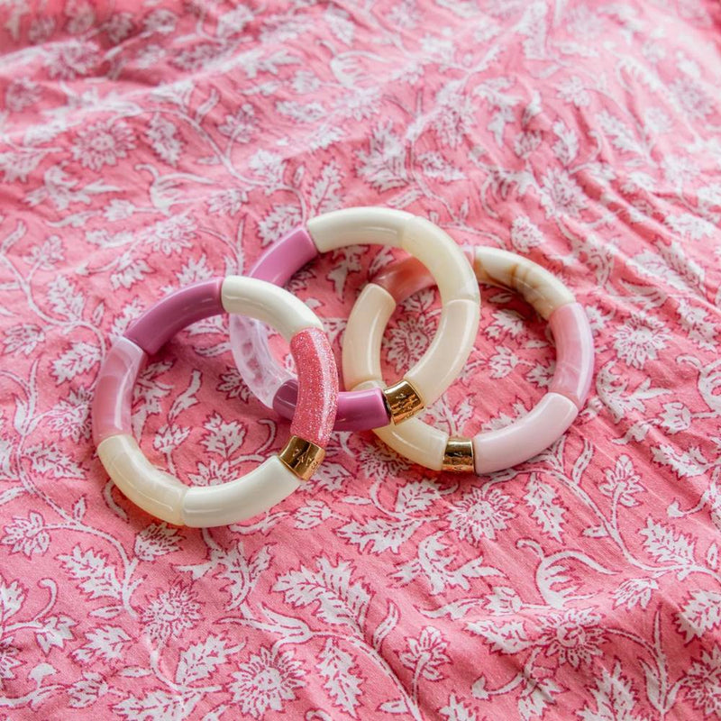 Parabaya PIPOCA Armband - La vie en rose, Rosa