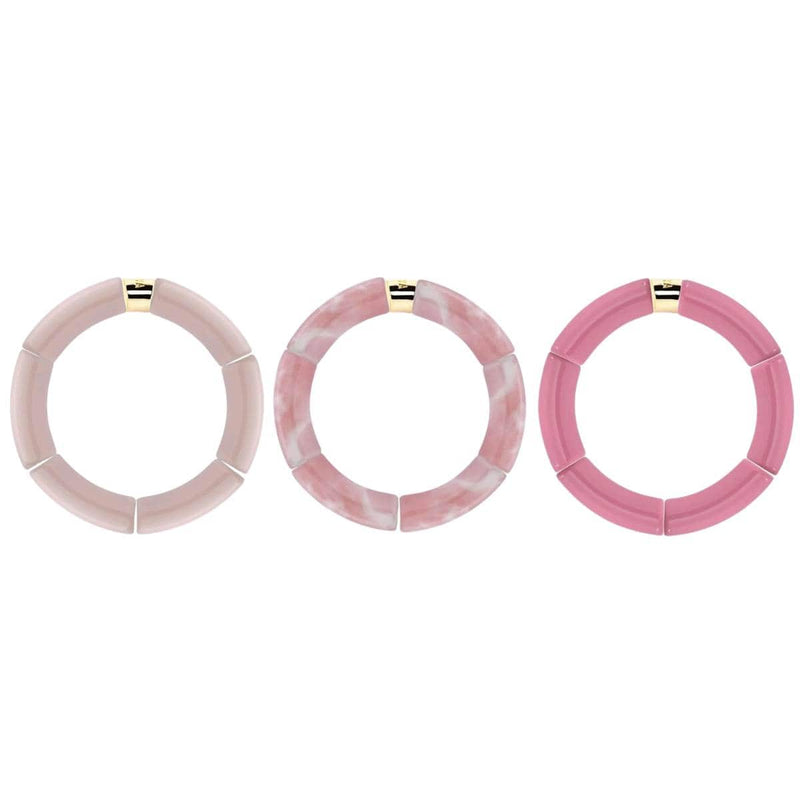 Parabaya PIPOCA Armband - La vie en rose, Rosa Mono