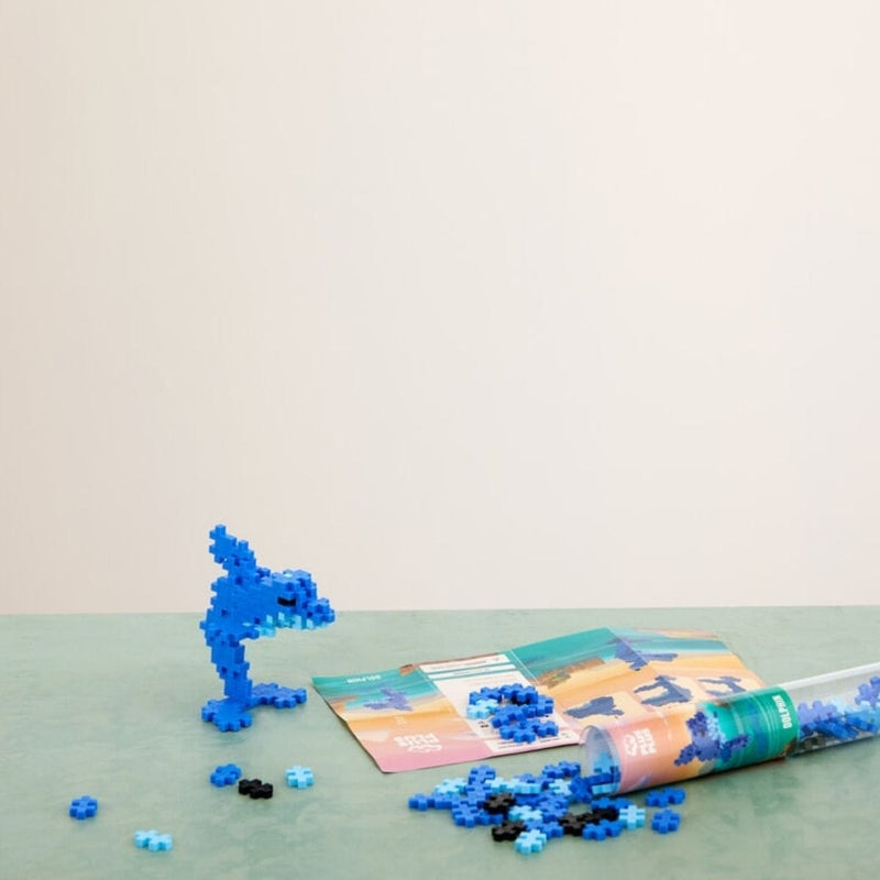 Plus-Plus 100 delige Bouwset in tube, Dolfijn