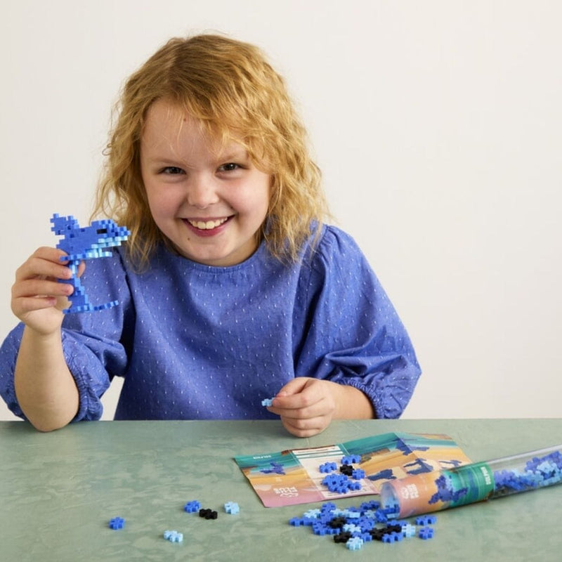 Plus-Plus 100 delige Bouwset in tube, Dolfijn