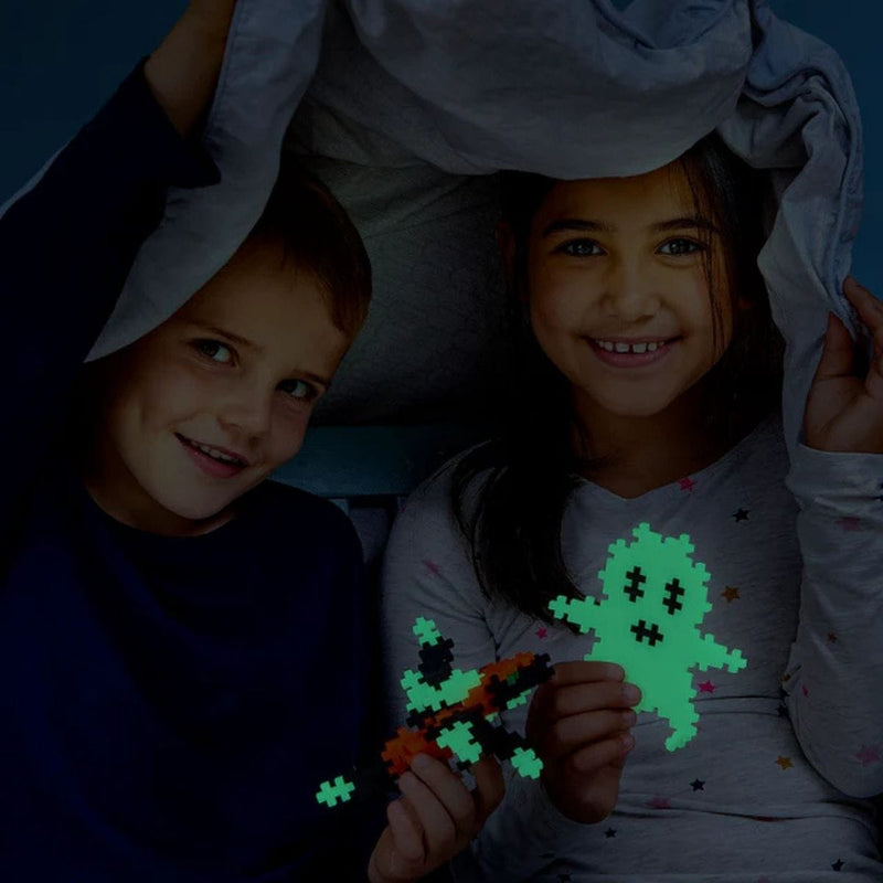 Plus-Plus 100 delige Bouwset in tube, Glow