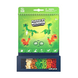 Plus-Plus ACTIVITY PAD Bouwstenen voor 2D Puzzelen op Nummer & 3D Figuren, Dinosaurs