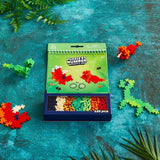 Plus-Plus ACTIVITY PAD Bouwstenen voor 2D Puzzelen op Nummer & 3D Figuren, Dinosaurs