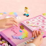 Plus-Plus ACTIVITY PAD Bouwstenen voor 2D Puzzelen op Nummer & 3D Figuren, Fairytale