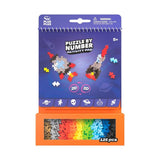 Plus-Plus ACTIVITY PAD Bouwstenen voor 2D Puzzelen op Nummer & 3D Figuren, Ruimte