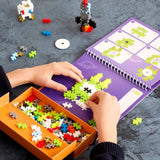 Plus-Plus ACTIVITY PAD Bouwstenen voor 2D Puzzelen op Nummer & 3D Figuren, Ruimte