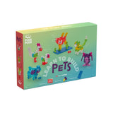 Plus-Plus LEARN TO BUILD Bouwset van 275 stuks met 1 Bouwplaat, Huisdieren