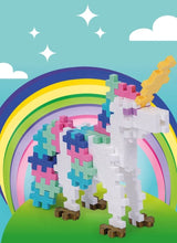 Plus-Plus LEARN TO BUILD Bouwset van 275 stuks met 1 Bouwplaat, Unicorns