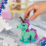 Plus-Plus LEARN TO BUILD Bouwset van 275 stuks met 1 Bouwplaat, Unicorns