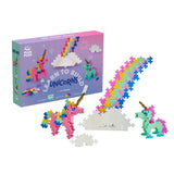 Plus-Plus LEARN TO BUILD Bouwset van 275 stuks met 1 Bouwplaat, Unicorns
