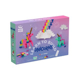 Plus-Plus LEARN TO BUILD Bouwset van 275 stuks met 1 Bouwplaat, Unicorns