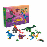 Plus-Plus LEARN TO BUILD Bouwset van 600 stuks met 2 bouwplaten, Dino's
