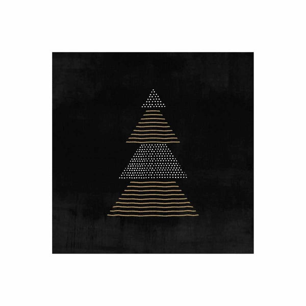 PPD Papieren servietten 33 x 33 cm, Pure Christmas Black