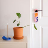 Puki Wuki Dubbelzijdige Deurhanger Happy - Sad, Roze & Groen