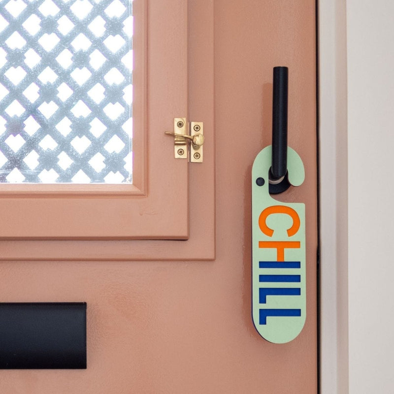 Puki Wuki Dubbelzijdige Deurhanger Work - Chill, Roze & Groen