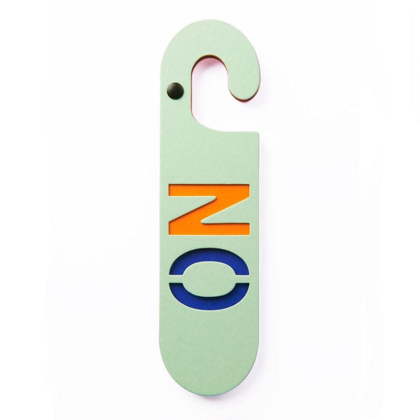 Puki Wuki Dubbelzijdige Deurhanger Yes - No, Roze & Groen